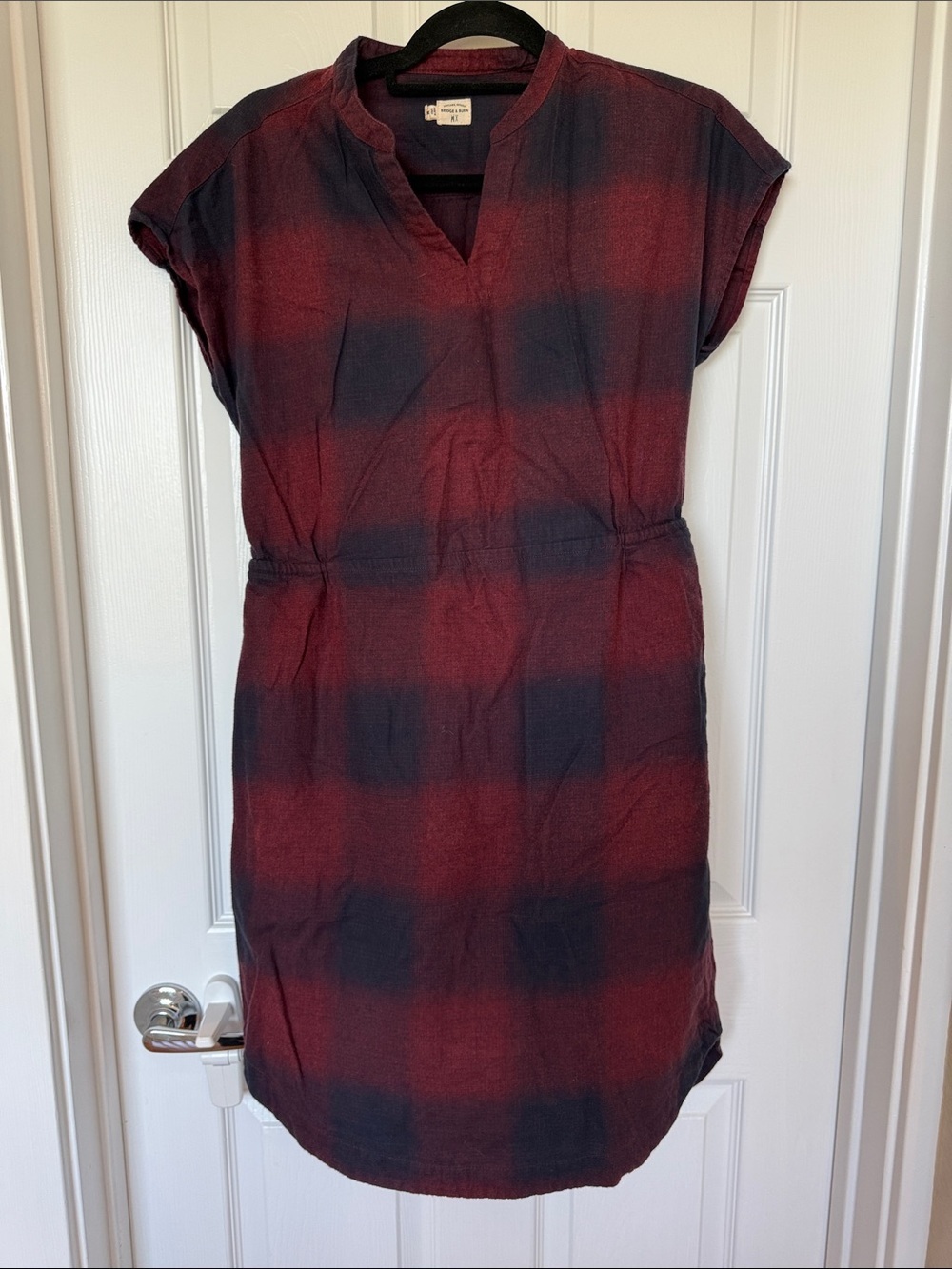 Bridge & Burn Plaid Dress 100% cotton - Size Medium